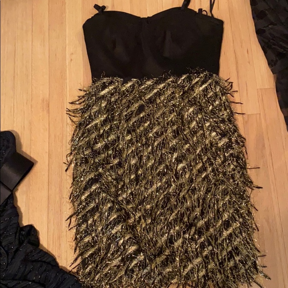 RARE MILLY GLITTER PARTY DRESS BLACK 14